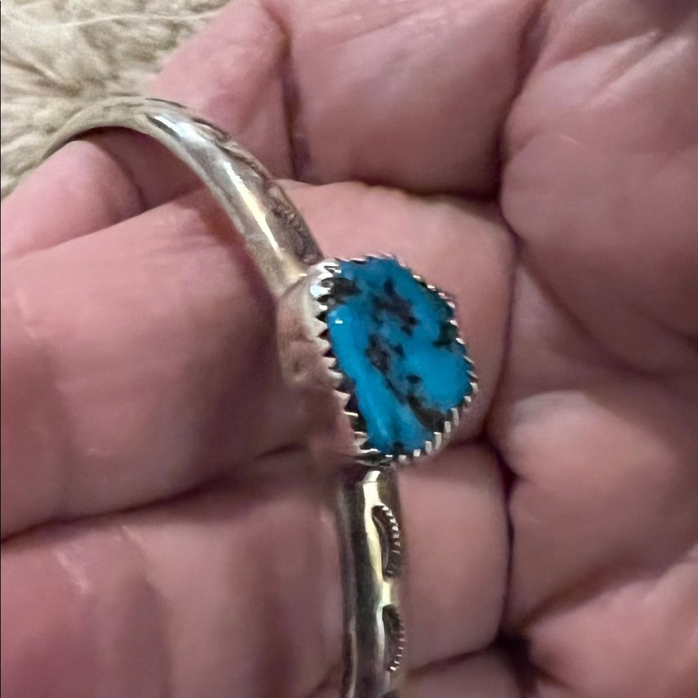 Sterling Silver Turquoise Cuff